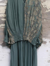 Mutedance 25 Autumn/Winter V-neck silk dress MD-MD25FW31-green (MD25FW30)